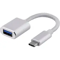 Deltaco USBC-1276 USB cable USB A Silver