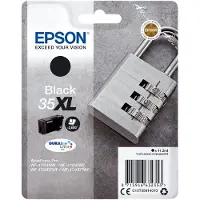 Epson Padlock 35XL Vorhängeschloss DURABrite Ultra Single Black Tinte, Hohe (XL-) Ausbeute, Schwarz, Tinte auf Pigmentbasis, 41,2 ml, 1 Stück(e), 2600 Seiten