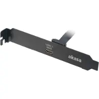 Akasa AK-CBUB37-50BK, 0,5 m, USB C, USB C, USB 3.2 Gen 2 (3.1 Gen 2), Schwarz