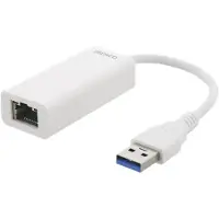 Deltaco USB3-GIGA4, Verkabelt, USB, Ethernet, Weiß