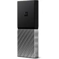 Western Digital My Passport, 256 GB, USB Typ-C, 3.2 Gen 2 (3.1 Gen 2), 515 MB/s, Passwortschutz, Schwarz, Silber