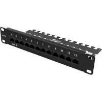 Deltaco 10-PATCH16, 10 Gigabit Ethernet, 10000 Mbit/s, Cat6, 22/24, Schwarz, Metall