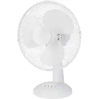 NHC NORDIC HOME Desk Fan, 310mm, three speed setting, 40W, tiltable, white
