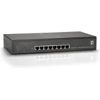 LevelOne EFB GEP-0812W120 8-Port-Gigabit Ethernet PoE+ Switch, 4x GE PoE, + 4x GE (120W) GEP0812W120