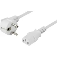 Deltaco DEL-111AV power cable White CEE7/7 IEC C13