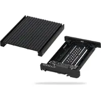 Raidsonic MB705M2P-B, SSD-Gehäuse, M.2, M.2, 32 Gbit/s, Schwarz