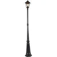 QAZQA Havana, Bodenbeleuchtung für den Außenbereich, Schwarz, Aluminium, Glas, IP44, Garten, Bodenmontage