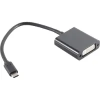 Nedis USB-C Adapter - USB 3.2 Gen 1 - USB-C Stecker - DVI-D 24+1-Pin Buchse - 1080p - 0.20 m - Rund - Vernickelt - PVC - Schwarz - Umschlag