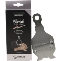 Sanelli Ambrogio - Trüffelhobel aus Edelstahl - gewellte Klinge mit 0,2 bis 3 mm Regler und 23 cm Griff