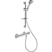 Delabie Duschsystem mit Brausethermostat H9739S, Standard-Anschlüsse