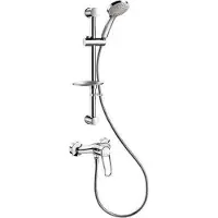 Delabie Duschsystem mit Einhebelmischer 2539,S-Anschlüsse STOP/CHECK