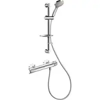 Delabie Duschsystem mit Brausethermostat H9739, STOP/CHECK-Anschl.