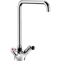Delabie Stand MBatt. 1-Lochbrg. 100l/min,Schwenkausl.D22 L300 H315mm