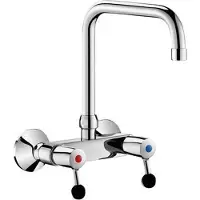 Delabie Wand Zweigriffarm. 60l/min,Schwenkausl. oben D22 L200
