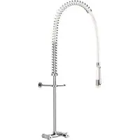 Delabie Geschirrspülbr we m.Wandmischer+ Handbr.433000,o.Auslaufvent.