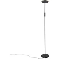 QAZQA Moderne Stehlampe schwarz inkl. LED und Dimmer - Bumu