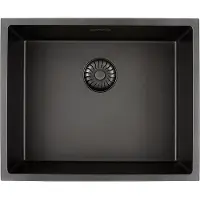 Solido 2D-Spüle CAGRPP50BK-TU Black Line, Schwarz