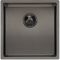 Reginox Spüle MIAMI 40 x 40 in der Farbe GUN METAL / PVD-Beschichtung / Spülbecken