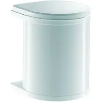 Hailo 3515001 - AS Mono - 15L - Weiß Abfallsammler Mülleimer