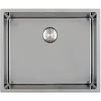 Solido 3D-Spüle CAPP40R10 Edelstahl Spülbecken - Integral-Siebkorbüberlaufventil - 440x440mm