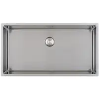 Solido 3D-Spüle CAPP74R10 Edelstahl Spülbecken - Integral-Siebkorbüberlaufventil - 780x440mm