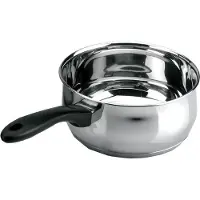 Lacor Garinox 14218 Kasserolle, Edelstahl, 18 cm Durchmesser, Induktionsherd-geeignet