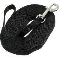 Flamingo Trainings- und Suchleine ziggi schwarz 1000 cm 15 mm Hund