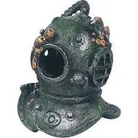 Flamingo Dekoration cousteau helmet s für Aquarium
