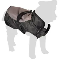 Flamingo Wintermantel Zane schwarz/taupe, Maße: 65 cm
