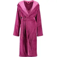Cawö Bademantel 802 Uni Kapuze Pink Damen-40 / 42