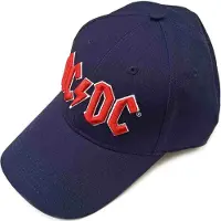 AC/DC ACDC Red Logo Navy B
