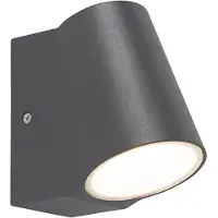 QAZQA Außenleuchte Anthrazit mit Hell Dunkel Sensor inkl LED Uma