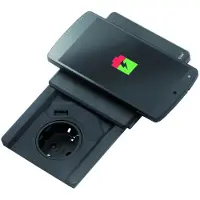 Evoline Square80 mit Qi-Ladefunktion ohne Datenanschluss Edelstahl