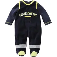 Schnizler Strampler-Set Nicki Feuerwehr in Marine | Gr.: 50
