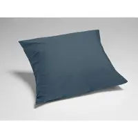 Yumeko Kissenbezug Perkal Baumwolle 80x80 Blau - Eco, Bio & Fairtrade