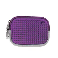 PIXIE CREW aufbewahrungstasche mit Silikonplatte 15 cm grau/lila