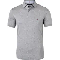 Tommy Hilfiger Poloshirt "1985 REGULAR POLO mit Kontraststreifen und Knopfleiste" unifarben, sportlich, regular fit, Baumwollmix, Polokragen