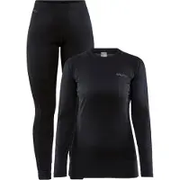 Craft Baselayer-Set Core Warm Black Damen-XL