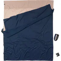 Cocoon - Travelsheet Doublesize Egyptian Cotton - Reiseschlafsack Gr 220 x 176 cm - Double blau