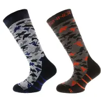 Sinner Camouflage Skisocken Kinder (2-pack) 31-34