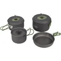 Bo Camp Explorer 4 - Kochset 4-teilig eloxiertes Aluminium