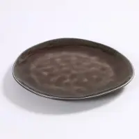 Serax Teller Oval M Brown Pure Black 20 cm