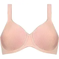 Triumph Bügel-BH "Modern Soft+Cotton W" mit dezenten Glanz-Streifenmuster und breiten Trägern