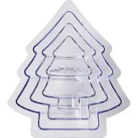 Mastrad 3 Formen für Schokoladetannen, Schokoladenform, Schokoform, Kunststoff, Transparent, F48292