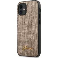 GUESS iPhone 12 mini 5.4" Lizard Cover Gold