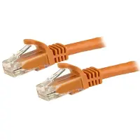 StarTech.com .com 3m Cat6 UTP RJ45 Gigabit Patchkabel Snagless - Cat 6 Netzwerkkabel - Orange, 3 m, Cat6, U/UTP (UTP), RJ-45, RJ-45, Orange