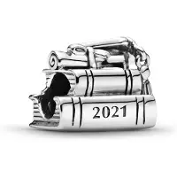 Pandora Charm - 799325C00 - 2021 Abschluss Silber Charme