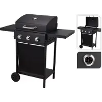 Vaggan Gas Barbecue 3 branders Zwart