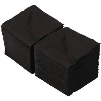 Fasana Cocktailservietten schwarz 25cm, Packungsinhalt: 2000 Stück