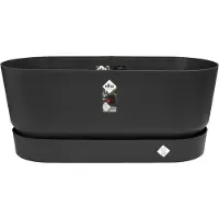 Elho Gv terrassenmulde 80 räder living schwarz